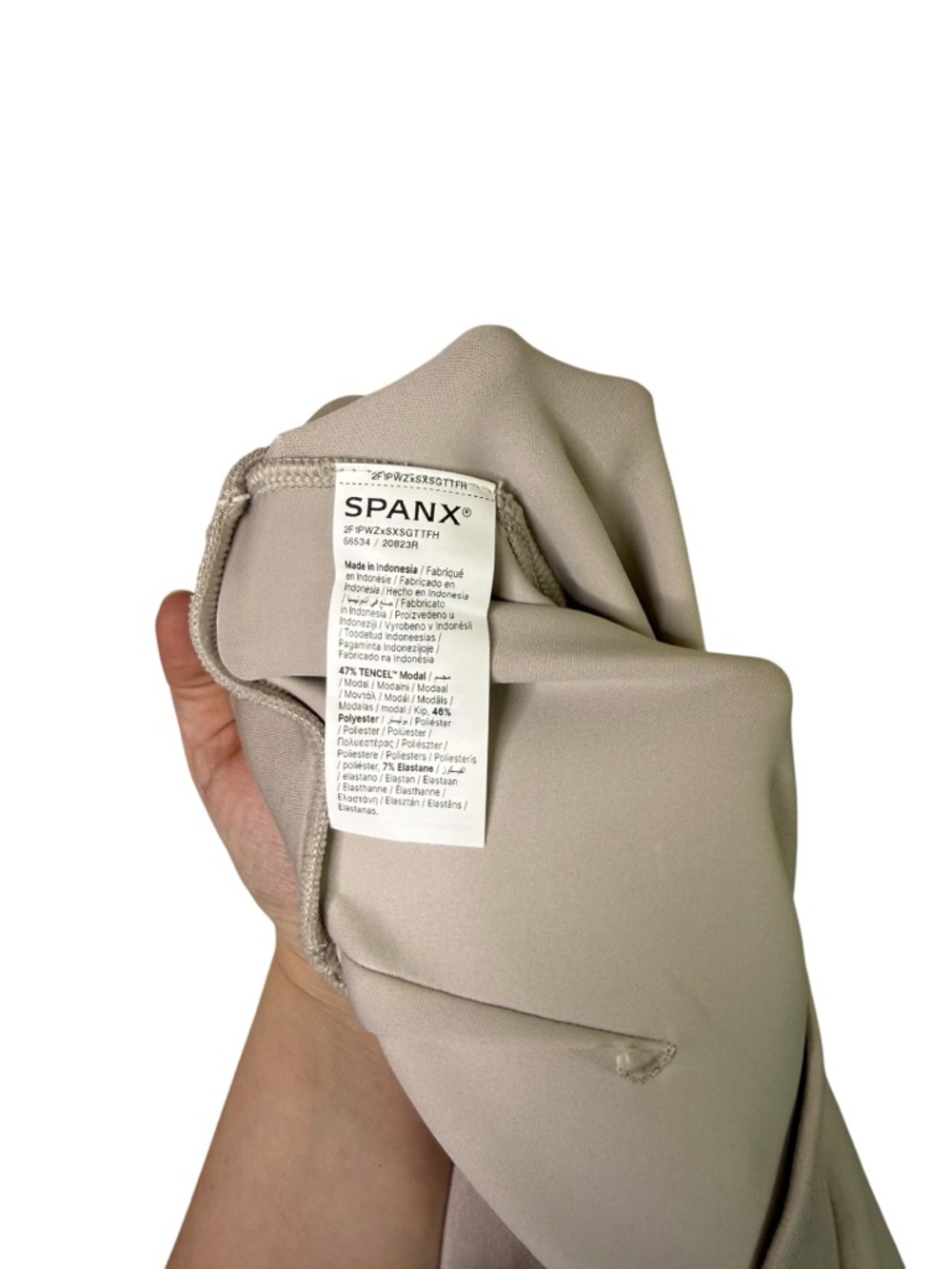 Spanx Air Essentials Barrel Leg Pull On Pants French Grey Casual Comfortable - Picture 6 of 6